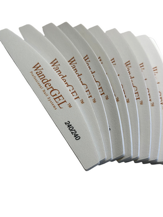 240 / 240 Nail File (Pack of 10) - WanderGEL™ Professional Nail Systems